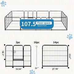 NEWBULIG dog playpen folded compact for easy transport