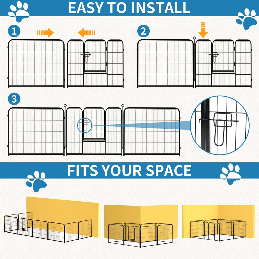 NEWBULIG dog playpen indoor-outdoor ready for versatile pet activities