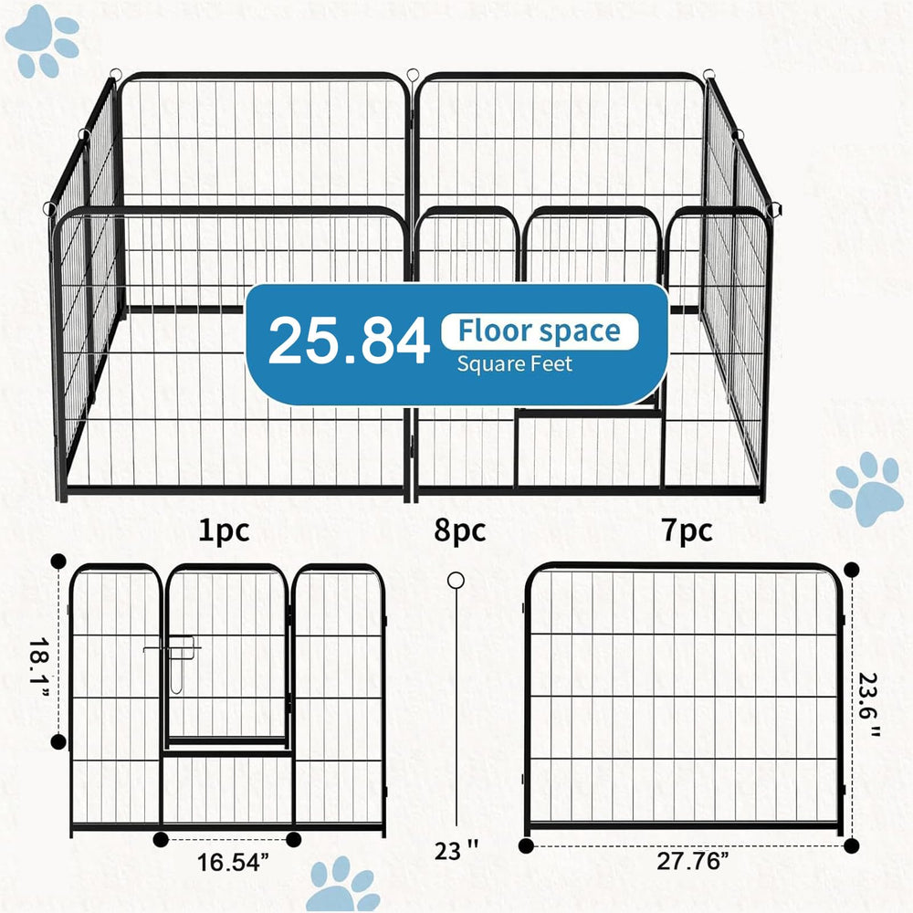 NEWBULIG dog playpen large secure area fosters safe play and rest