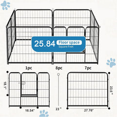 NEWBULIG dog playpen large secure area fosters safe play and rest