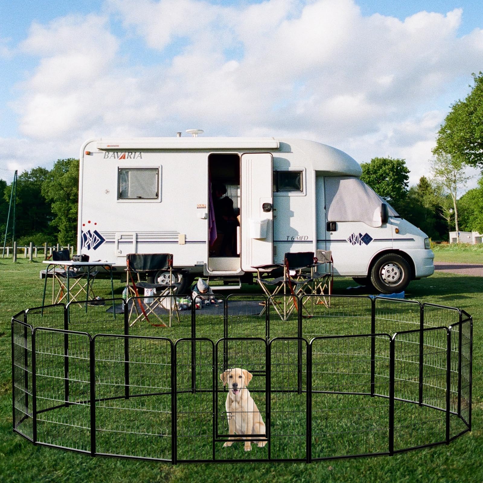 NEWBULIG dog playpen versatile-pets suits rabbits or small animals.
