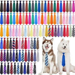 Newcotte 110-pcs dog ties bulk pack with vibrant colors for easy outfit matching