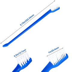Newday angled-head toothbrush designed for dogs and cats in blue