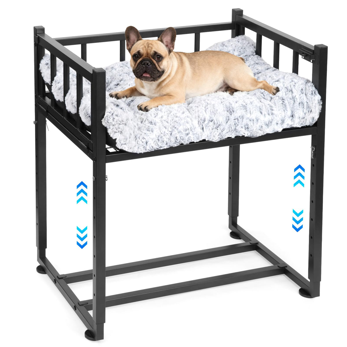 NewEle Beside Dog Bed three-sided frame for safer sleep beside you.