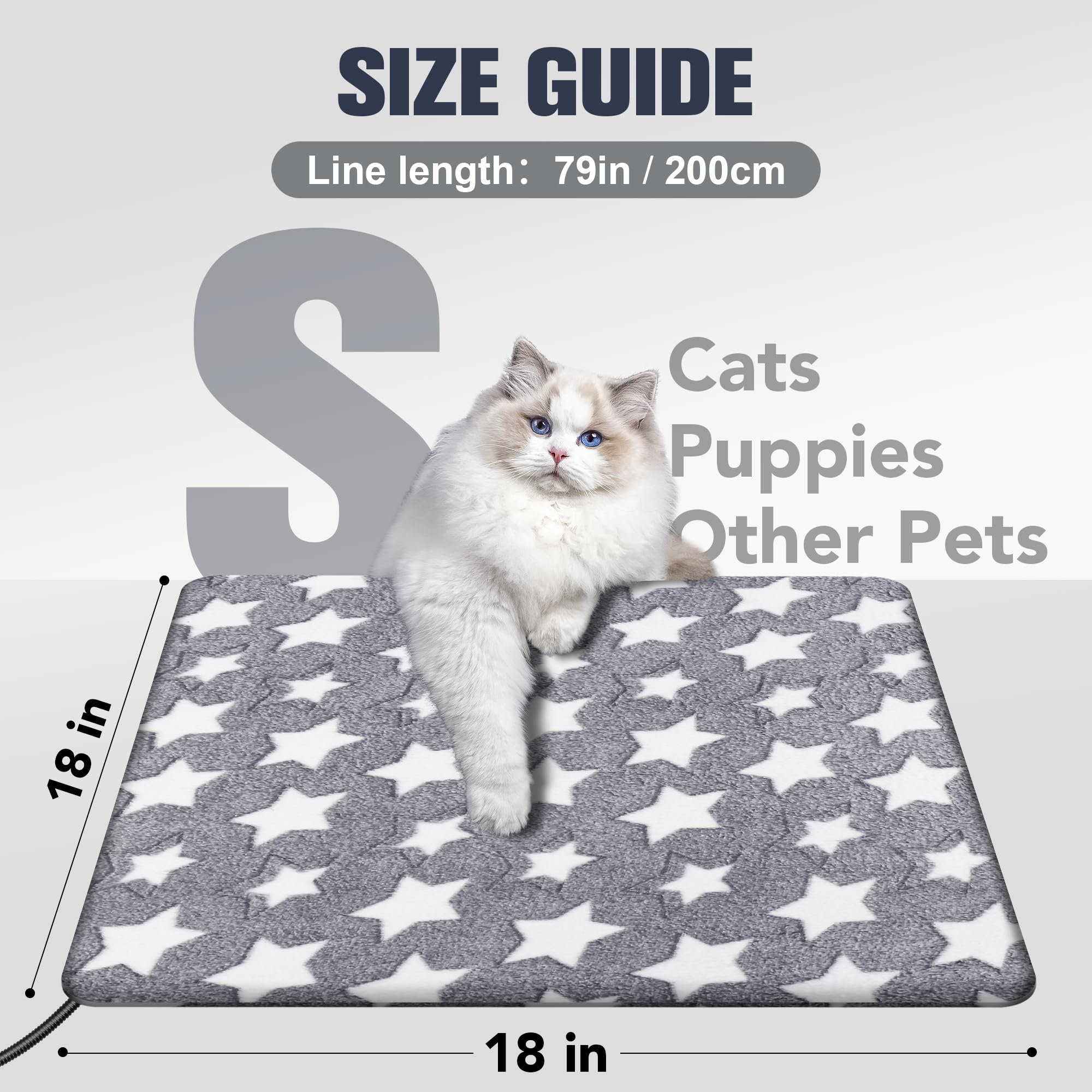 Newget Cat Heating Pad timer interface set for auto shut-off to save energy
