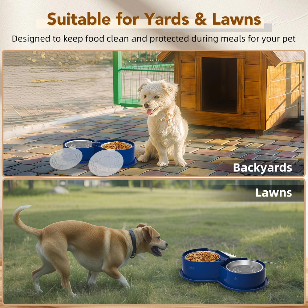 Newget food-and-water bowls facilitate easy feeding at home.