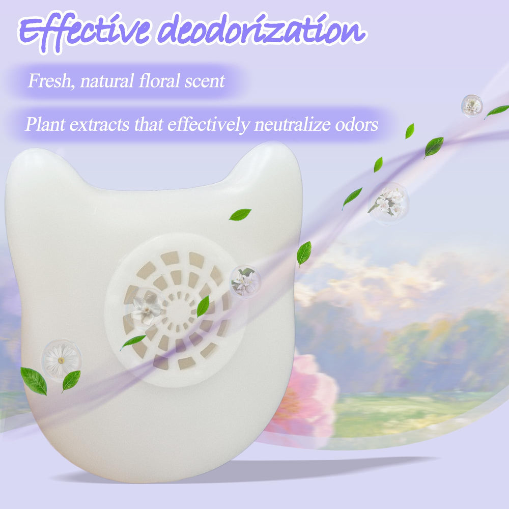 NEWKE camellia-flower-scent deodorizer releases a natural fresh aroma.