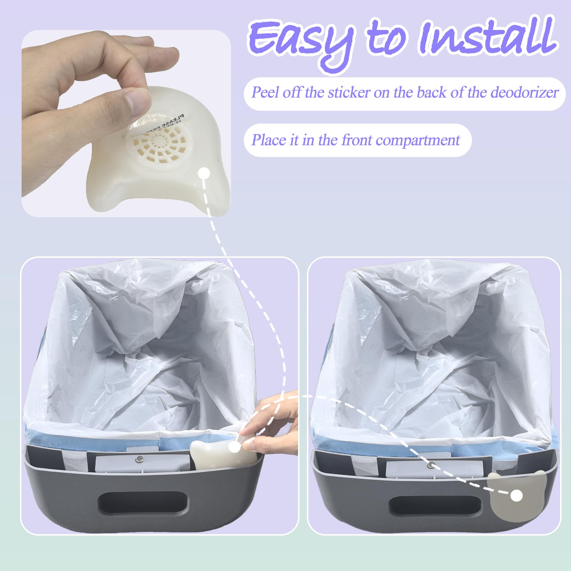 NEWKE self-cleaning litter box compatibility fits automatic units with front-groove design.