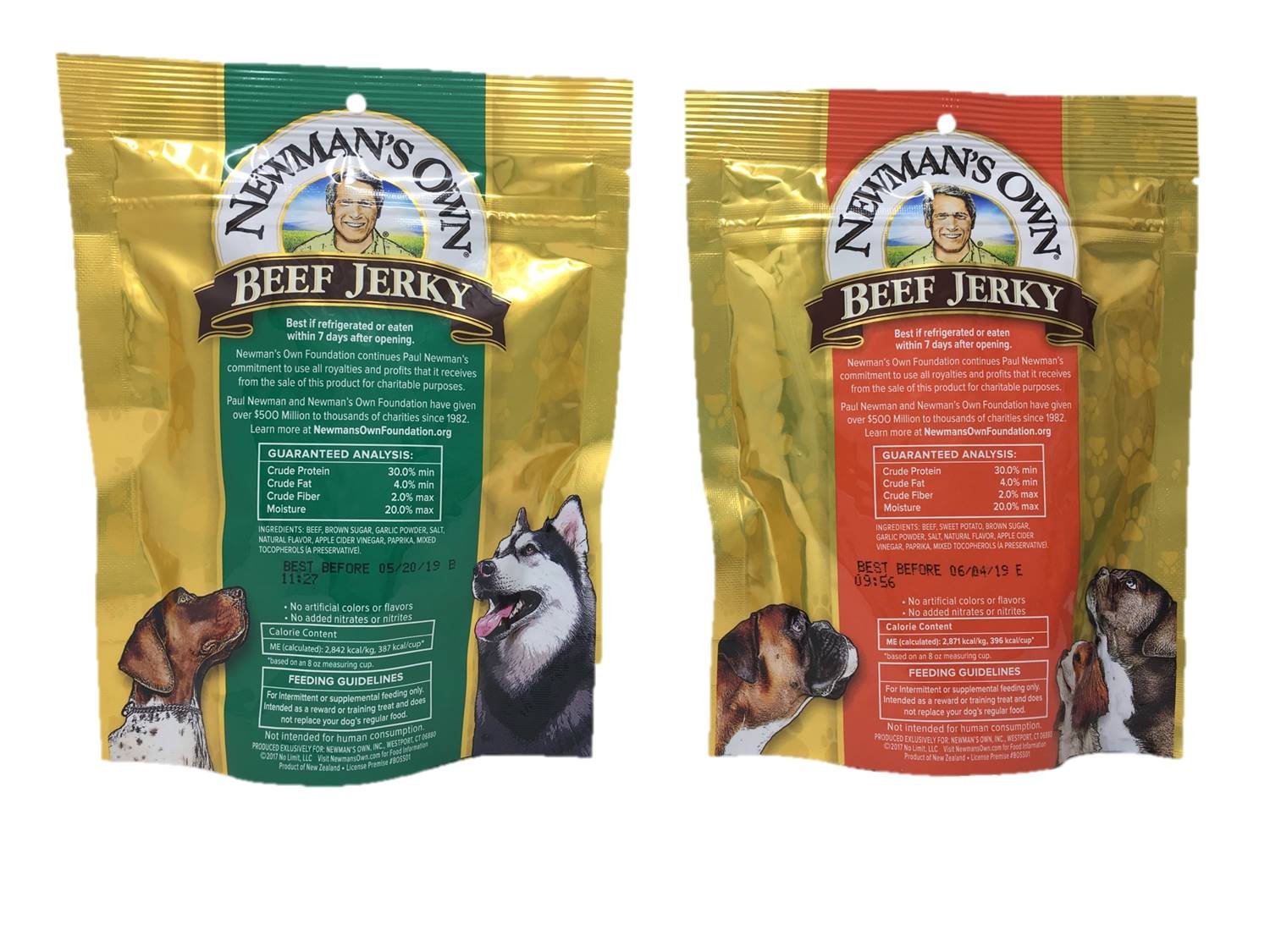 Newman's Own Beef Jerky Beef & Sweet Potato 5 oz; tasty flavor variety.
