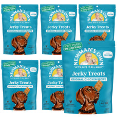 Newman's Own Chicken Jerky Dog Treats, 5oz bag, savory protein snack for dogs
