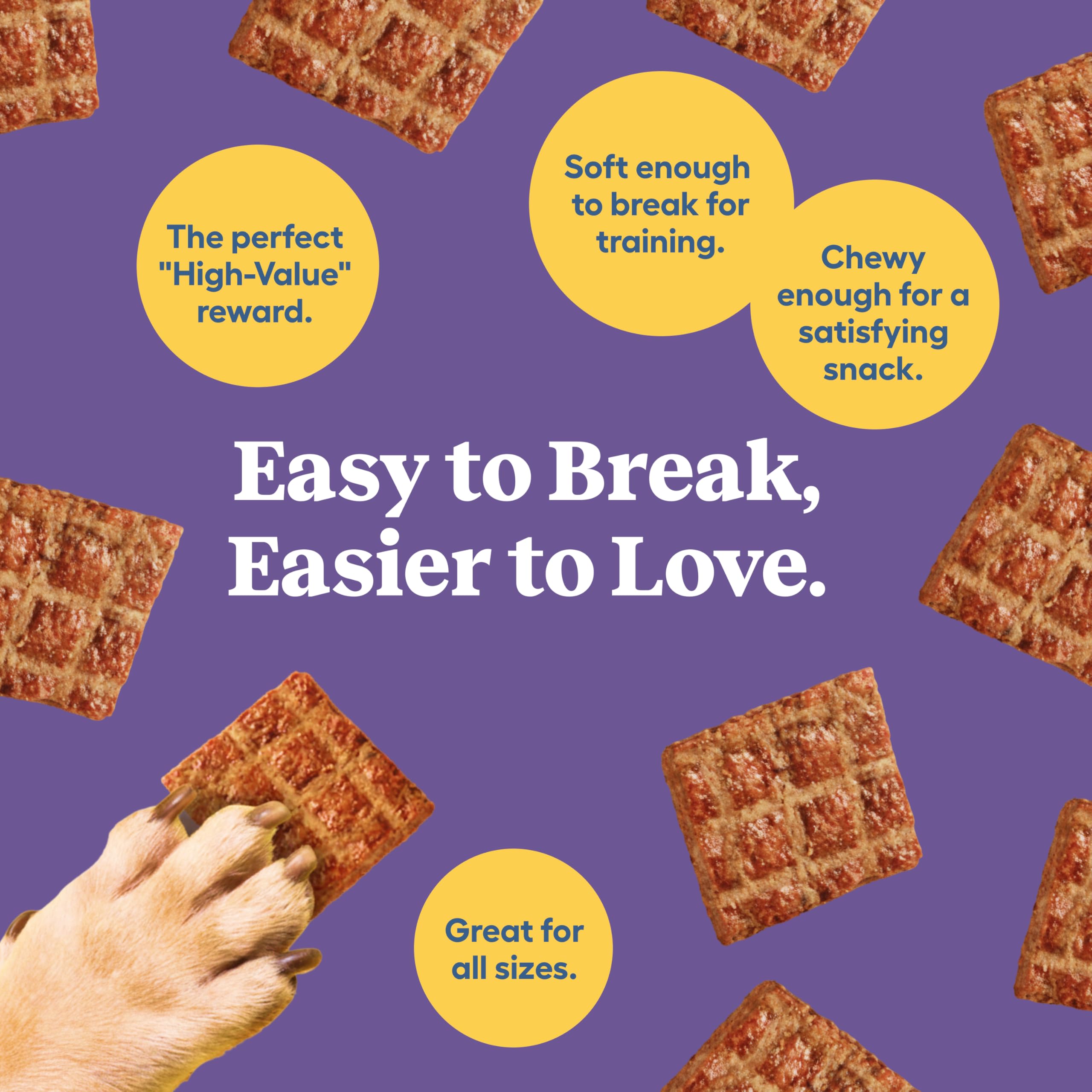 No wheat, corn, or soy in this grain-free dog treat from Newman's Own