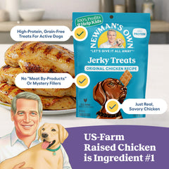Newman's Own Chicken Jerky pack of six, chewy training rewards for dogs
