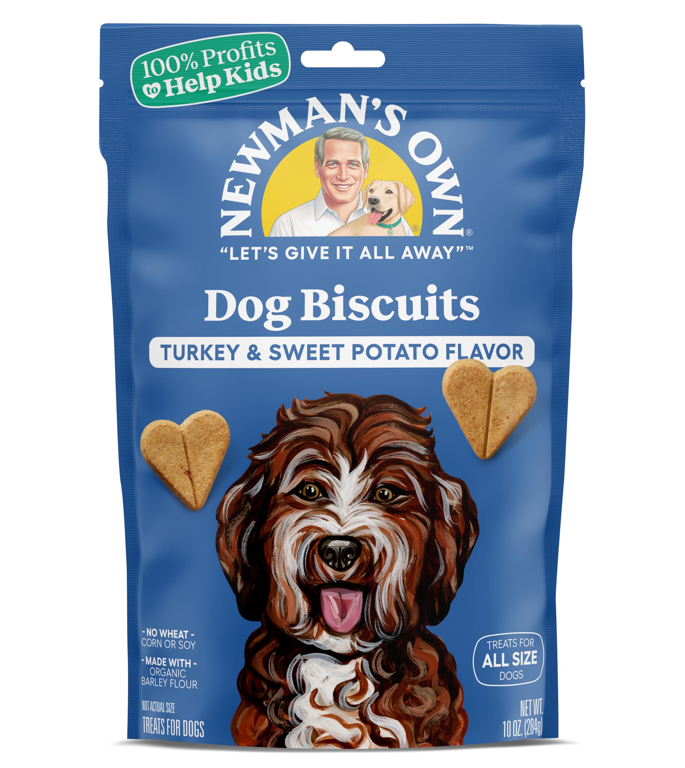 Newman's Own no-wheat, no-corn, no-soy dog treats for sensitive diets