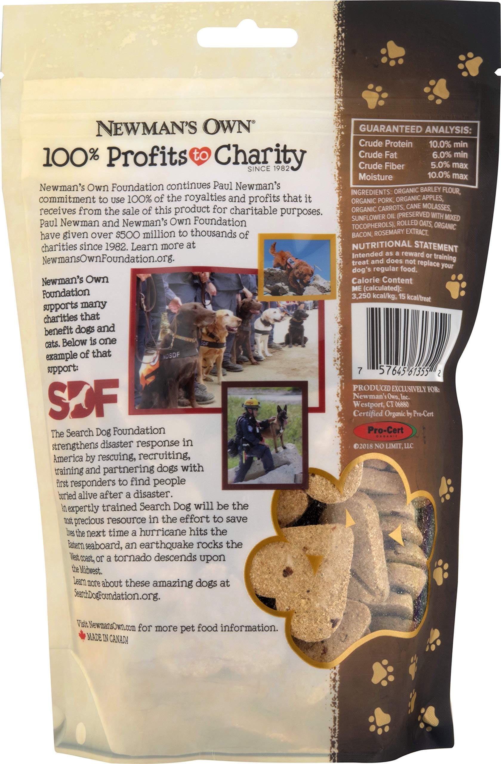 Newman's Own oven-baked crunch dog treat for daily rewards on the go