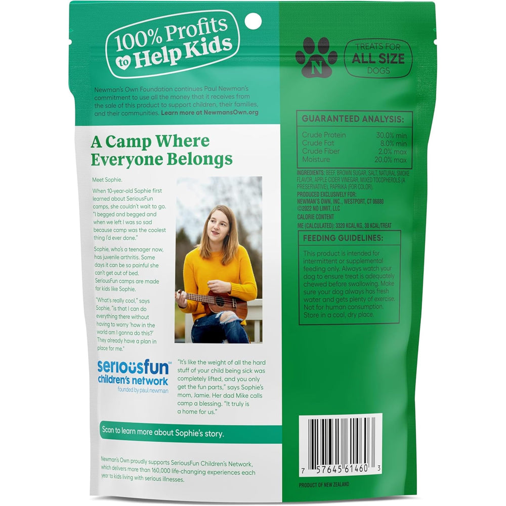 Newman's Own value-size bag ready for family walks and fetch with dogs