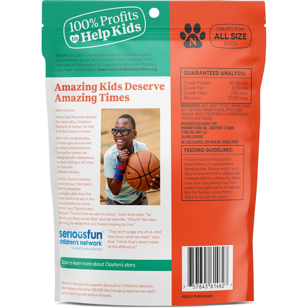 Versatile treats for dogs of all sizes from Newman's Own jerky.