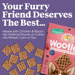 Newman's Own Woofles soft-chewy texture ideal for gentle chews.