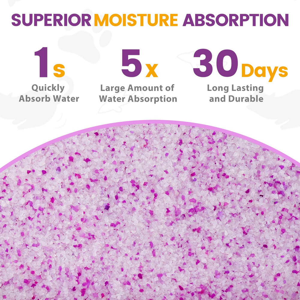 NEWORD Crystals odor-control bowl highlights powerful, long-lasting freshness.