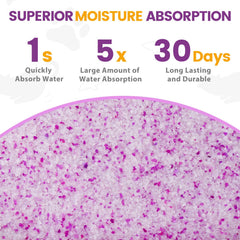 NEWORD Crystals odor-control bowl highlights powerful, long-lasting freshness.