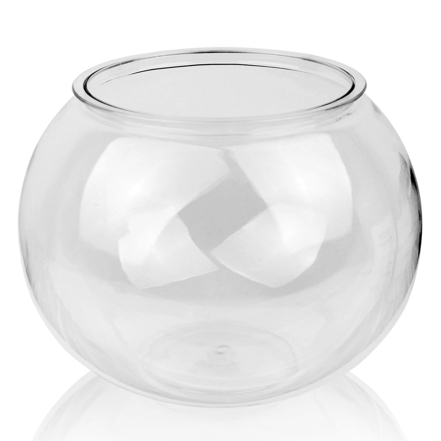 Newpol 3-gallon fish bowl top view shows a sleek, circular design for bettas