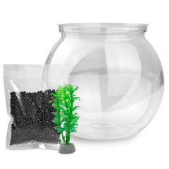 Newpol clear PET bowl emphasizing brightness and durability for everyday use.