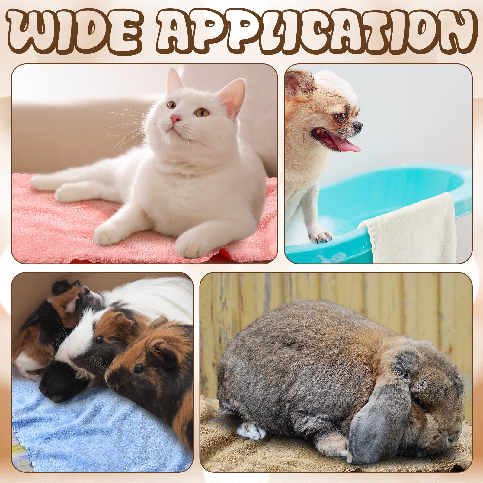 Newwiee guinea pig bedding in six colors adds variety.