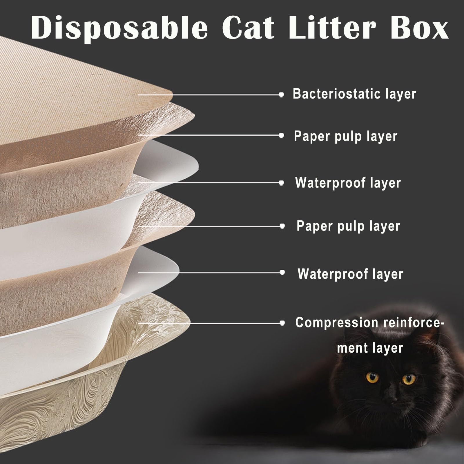 Nexboraque litter tray in use, easy cleanup and odor control