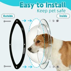 Nexboraque dog fence window kit fits dogs, cats, and horses for versatile spaces.