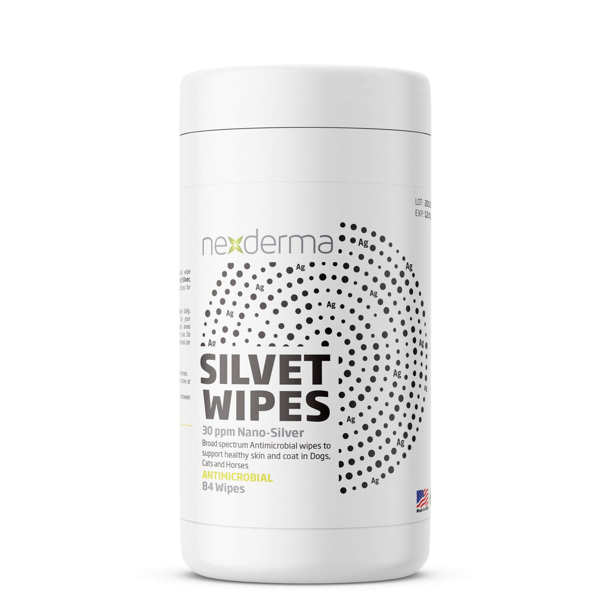 NEXDERMA pet wipes face for gentle cleansing around eyes and nose