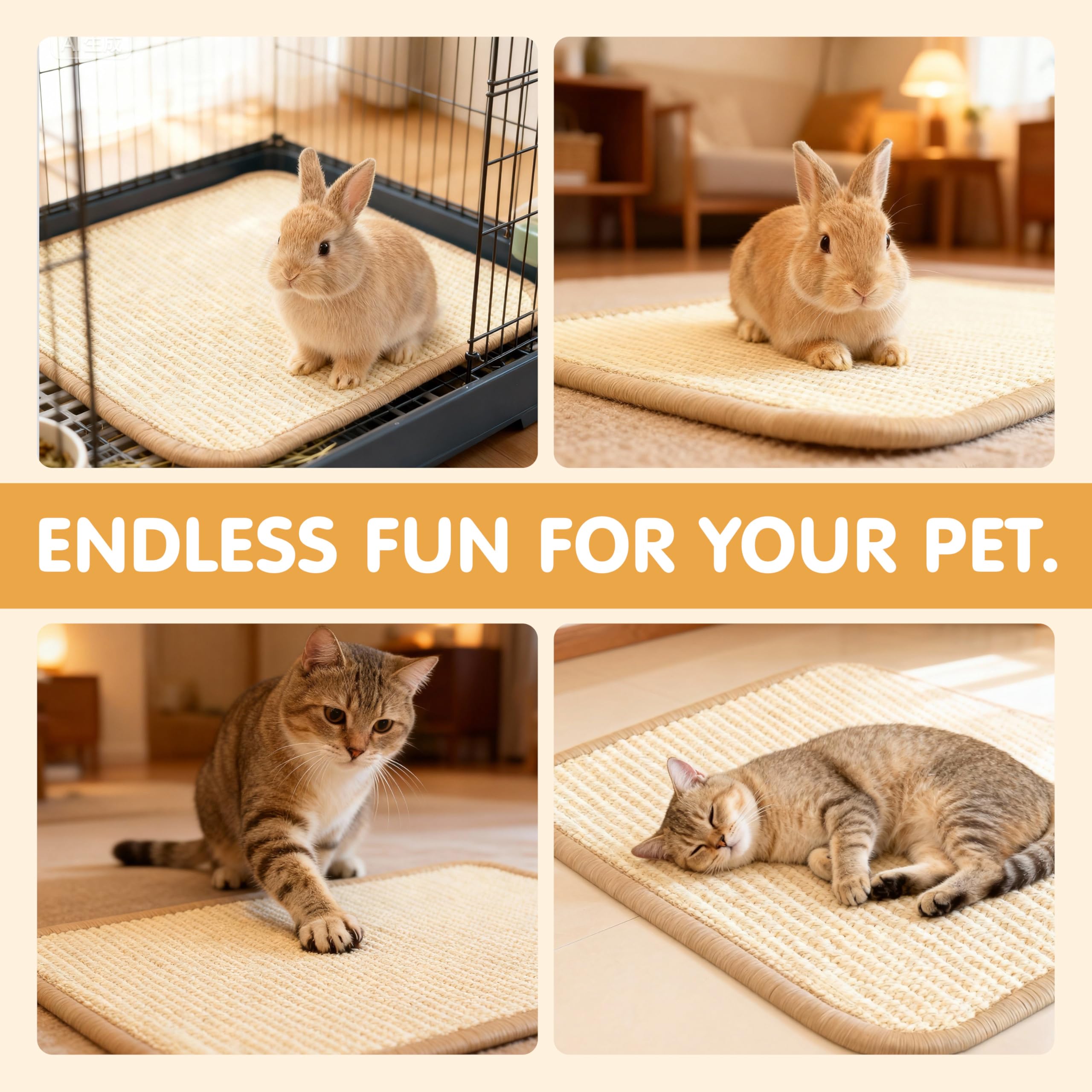 Nexlythara 16x12 inch mats are easy to clean and long-lasting.