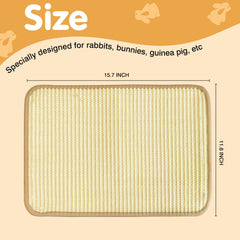 Nexlythara sisal mat close-up shows durable texture ideal for gnawing and enrichment.