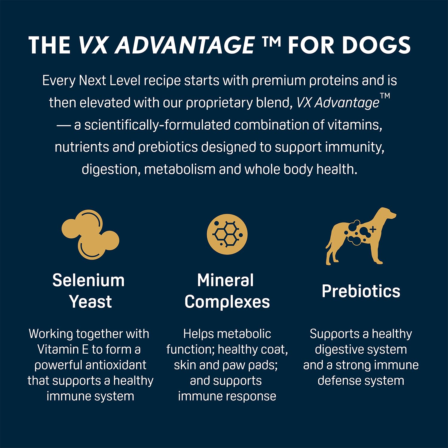 Next Level HI-PRO Puppy gluten-free grains for easy digestion.