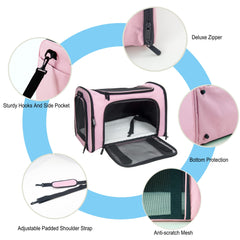 NextFri carrier removable base insert provides a sturdy standing surface for pets.