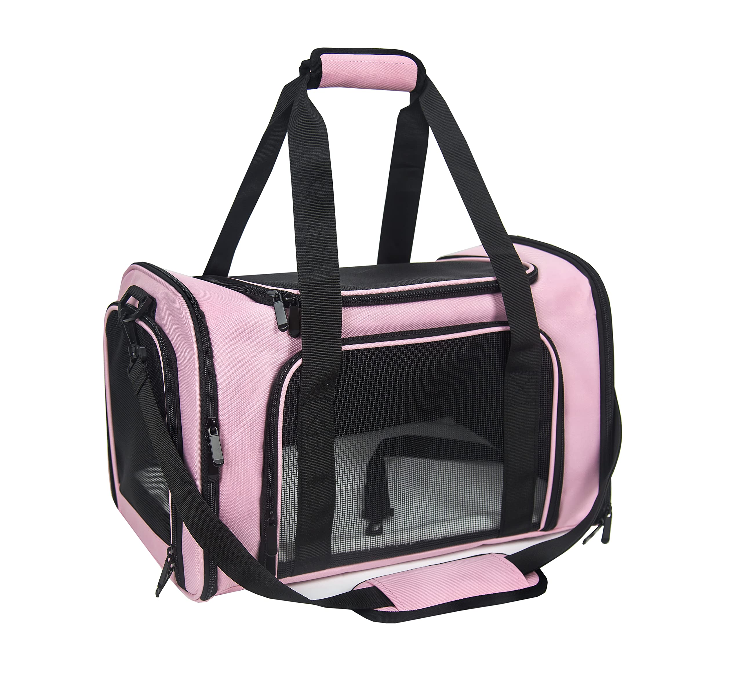 NextFri soft sided carrier top view, travel-ready for small pets.