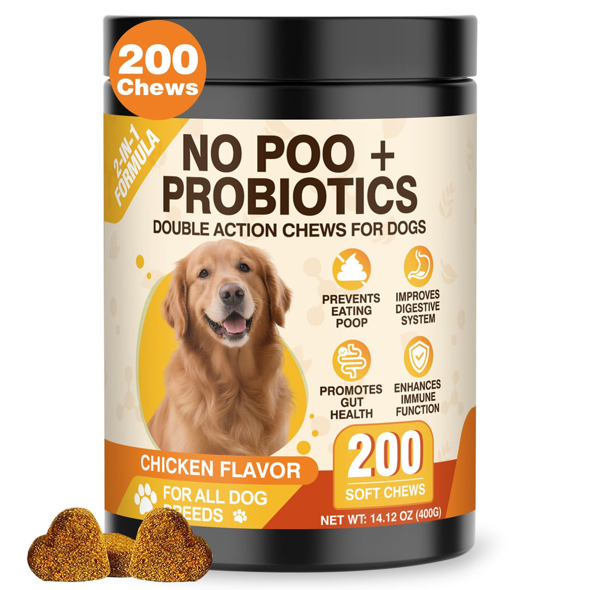 NEXZL natural soft treats deterrent for coprophagia in dogs