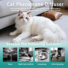 NHMFMLZW cat pheromone diffuser refill bottle close-up showing label