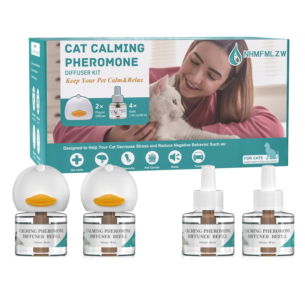 NHMFMLZW cat pheromone diffuser two diffusers for wide area calming in homes
