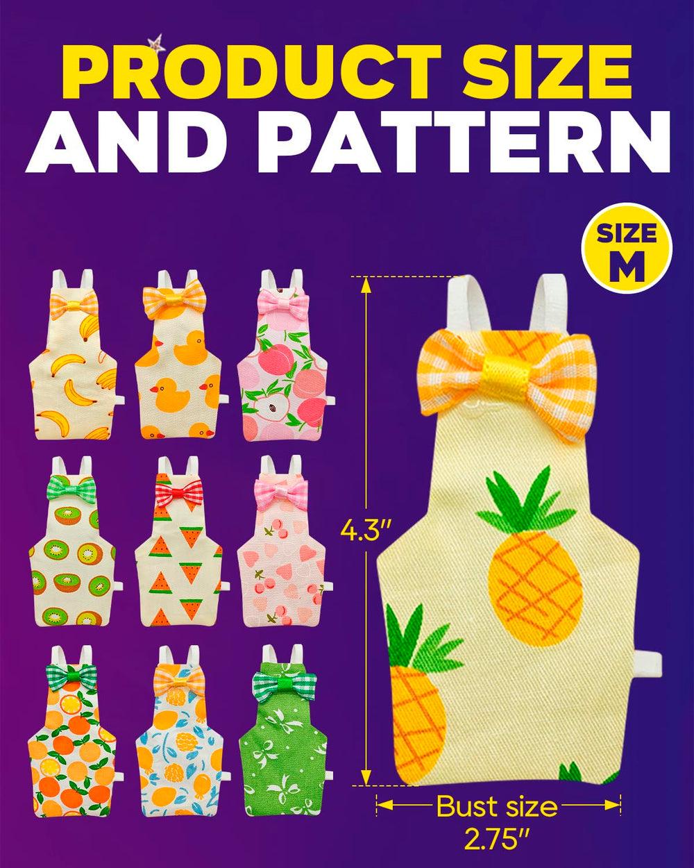 NHWNHW size M parrot diapers suitable for parakeets and similar birds.