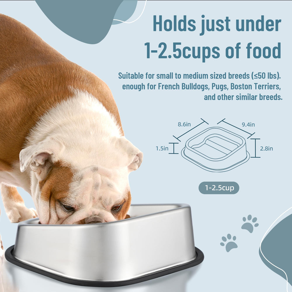 Nicelock capacity 1–2.5 cups suits small to medium dogs and cats.