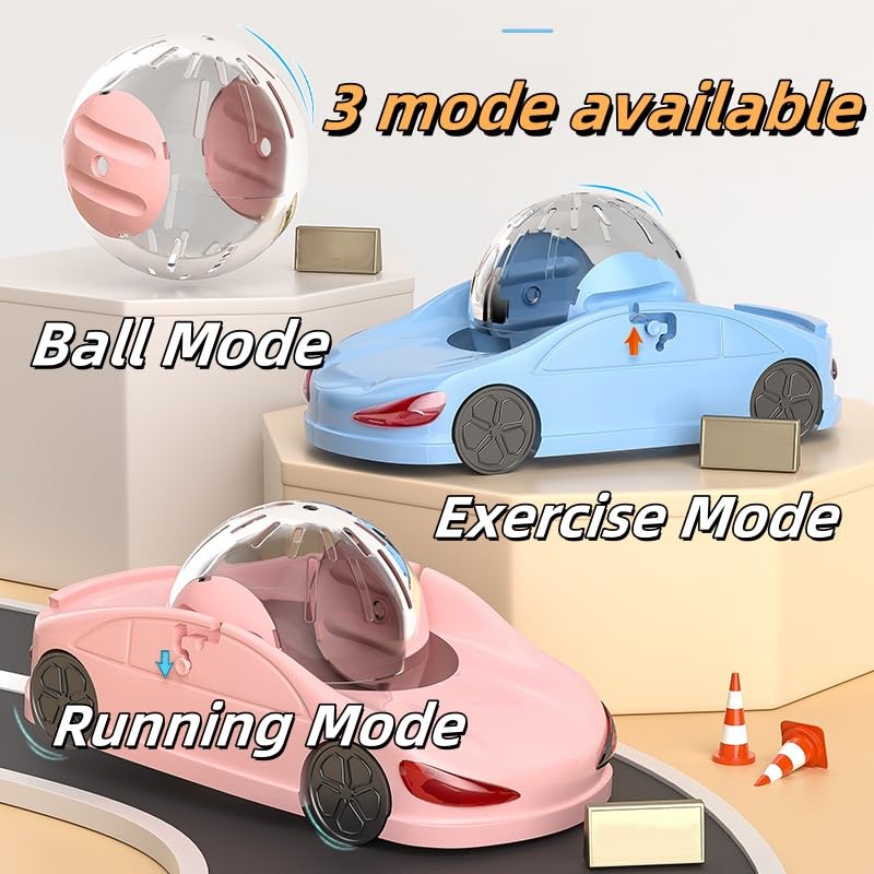 Nicerice hamster car breathable vents ensure safe airflow during activity.