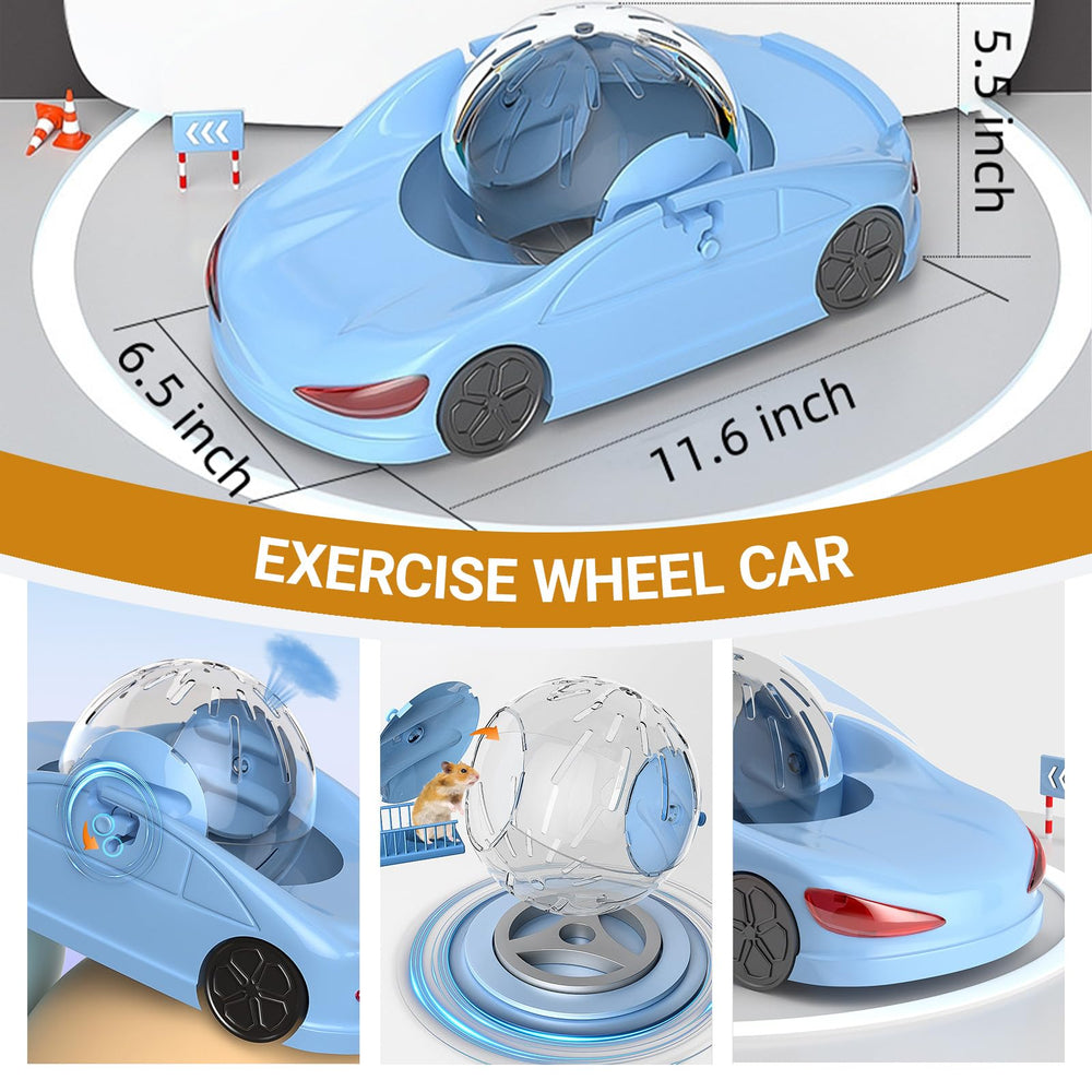 Nicerice hamster car breathes through vents for safe workouts.