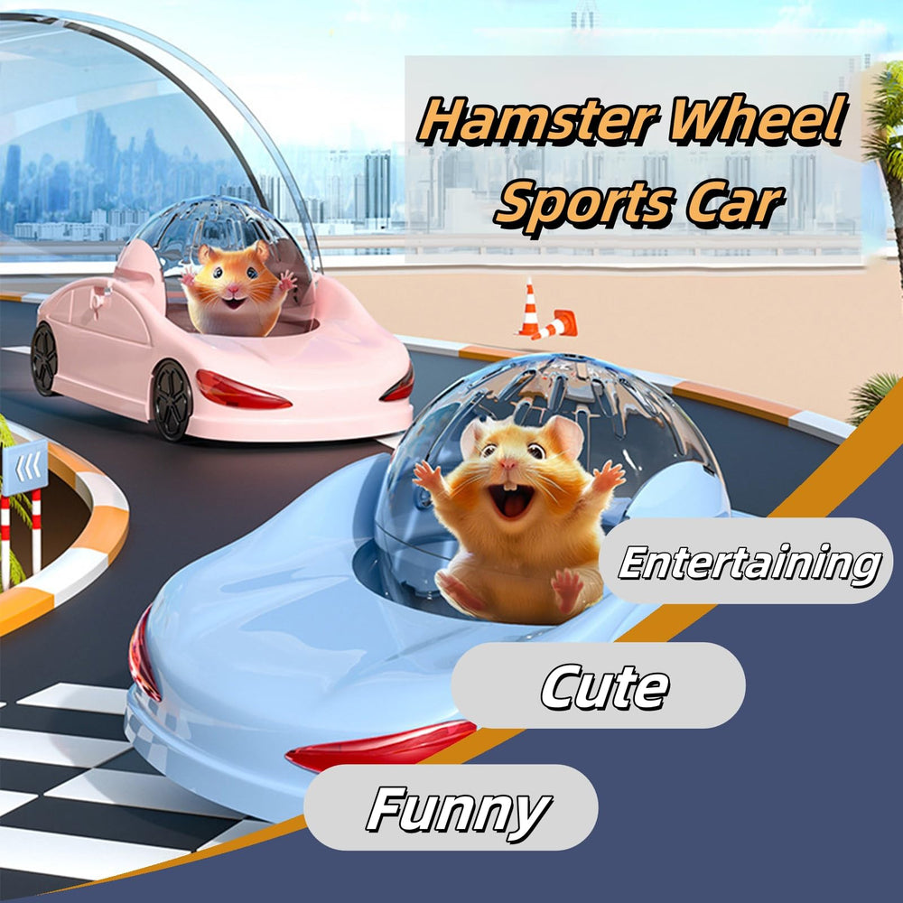 Nicerice hamster car with detachable transparent ball for easy setup and cleaning.