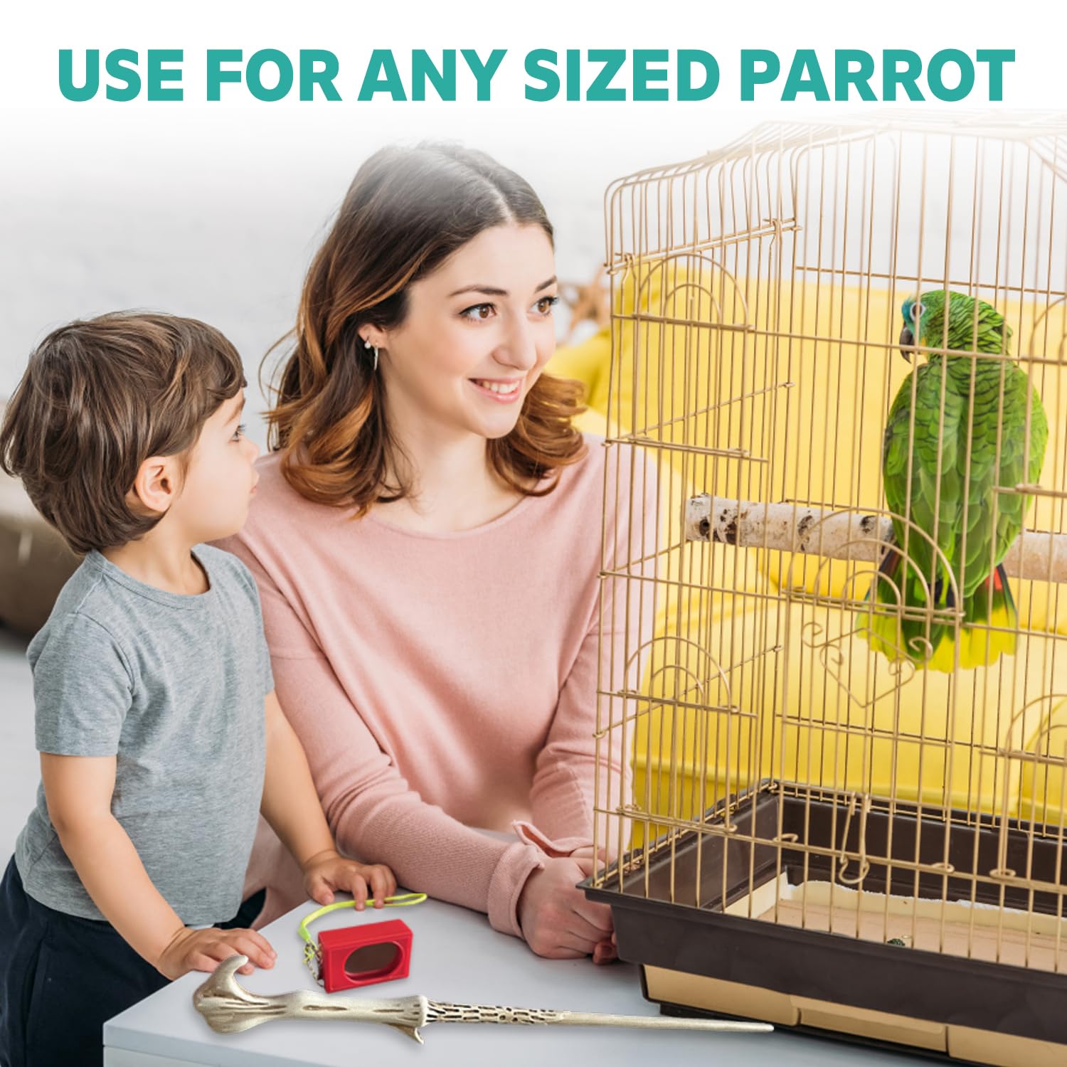 NICERINC PET target stick in hand for controlled steps