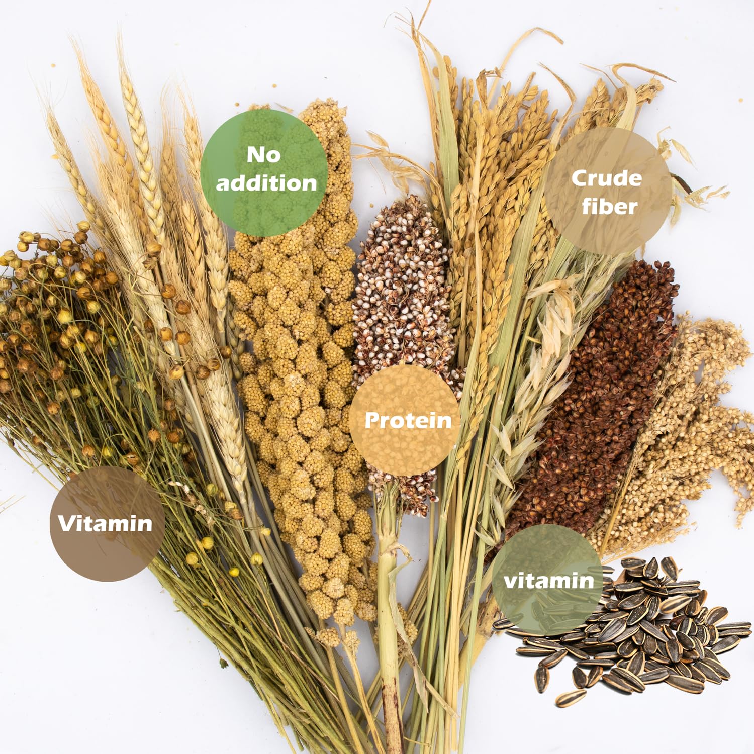 NICERINC PET warm-toned grain cobs bedding showcases natural textures.