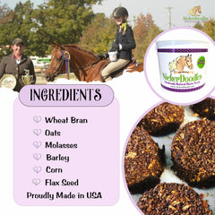 NickerDoodles soft-baked treats close-up, enticing aroma for horses.
