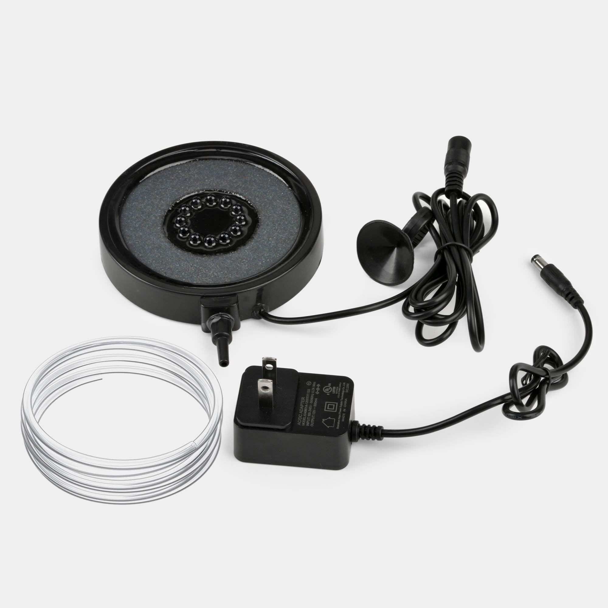 NICREW bubbler disk comes with power adapter for quick use