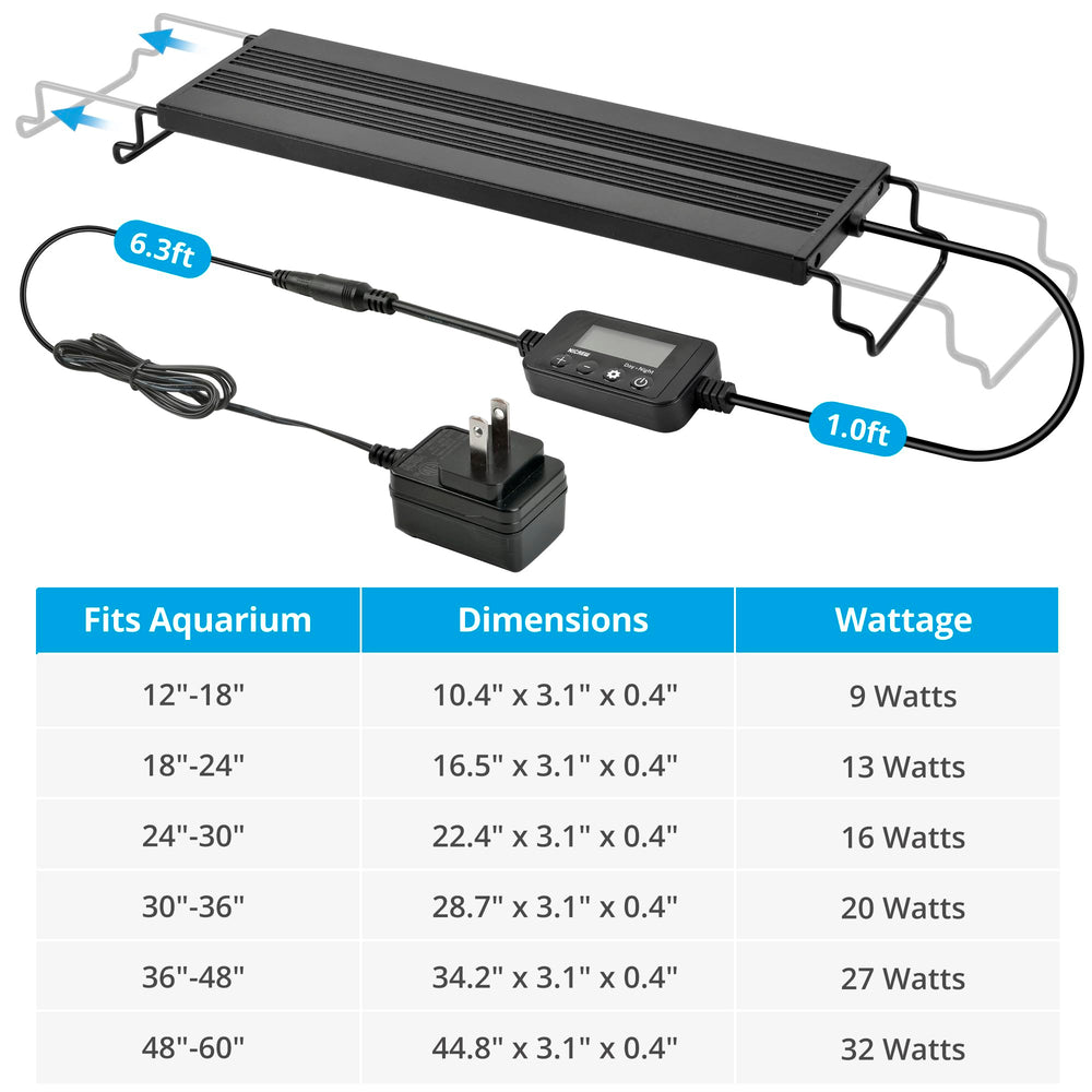 NICREW C10 in-tank installation for 24-30 inch tanks