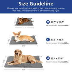 NICREW cat heating pad removable machine-washable cover for easy cleaning.