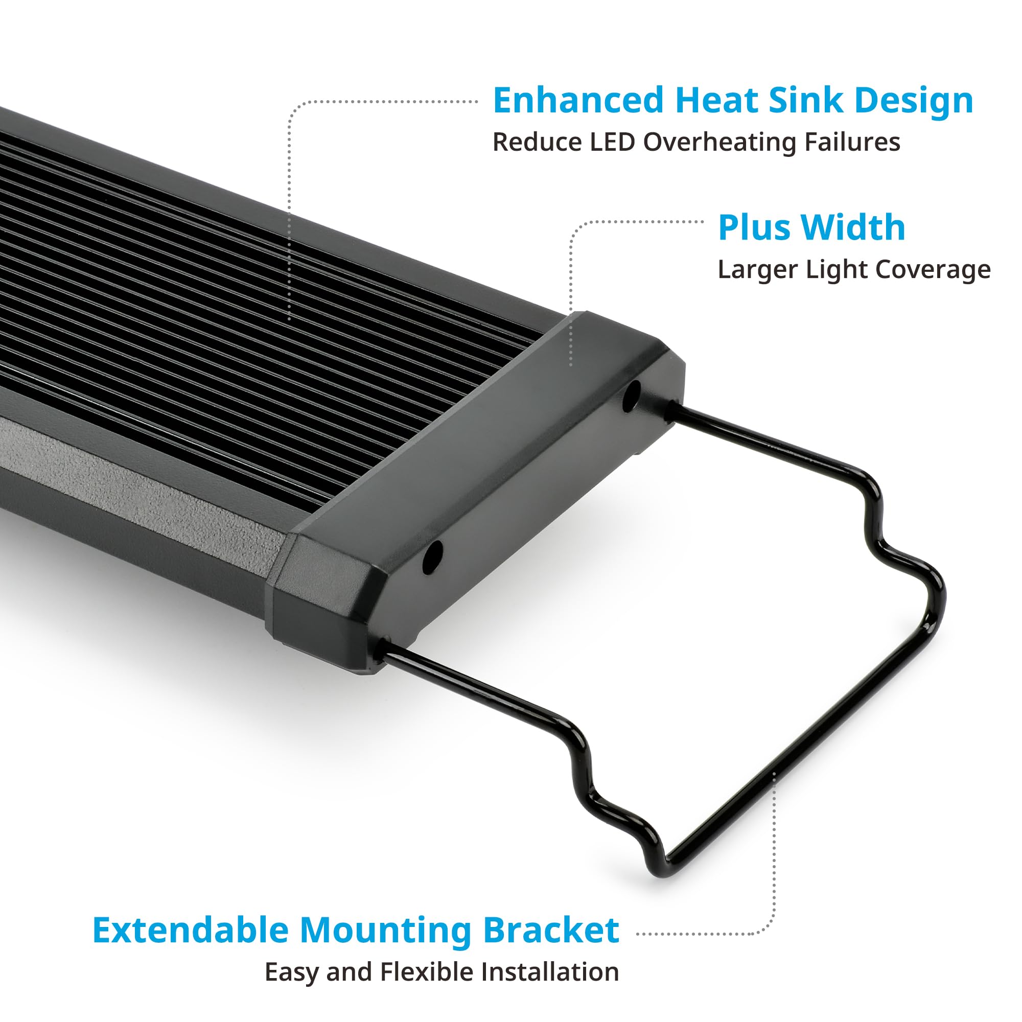 NICREW ClassicLED Plus aluminum shell for efficient heat dissipation