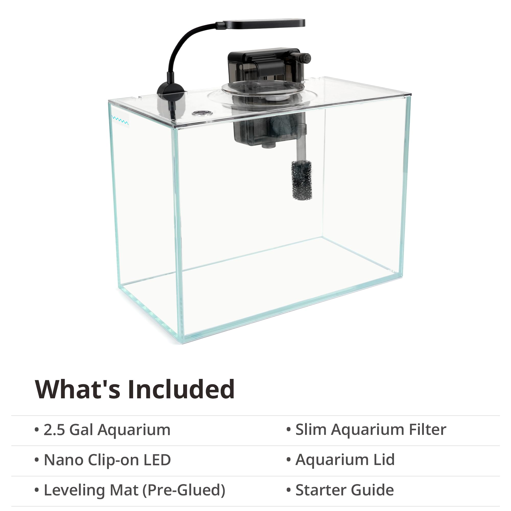 NICREW Nano Nature lid and pre-glued leveling mat included